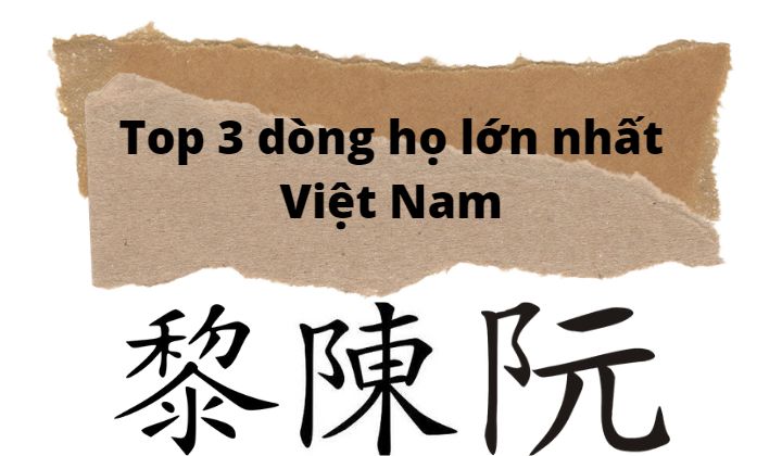 3 dòng họ lớn nhất Việt Nam