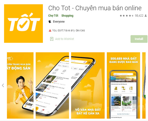 app ban hang online Chotot