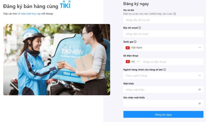 app ban hang online Tiki