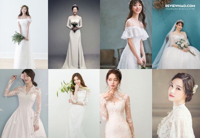 Kiểu tóc cô dâu Hàn Quốc đơn giản